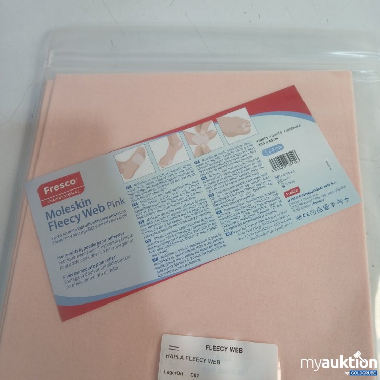 Artikel Nr. 464850 Artikel Nr. 464850: Fresco Moleskin Fleecy Web Pink 4Stk 22,5x40cm