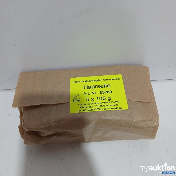 Artikel Nr. 470850: 5x100 g Haarseife Pfalnzenöl rein handgeschöpft