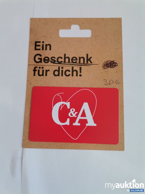 Artikel Nr. 845850: C&A Gutschein Wert 30 Euro 