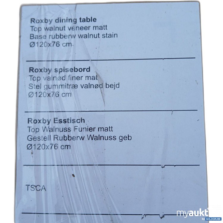 Artikel Nr. 912850: Roxby Esstisch 120x76cm 