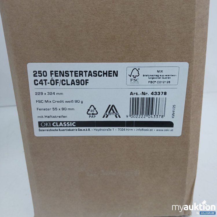 Artikel Nr. 962850: Öki Classic 250 Fenstertaschen C4T-ÖF/CLA90F 