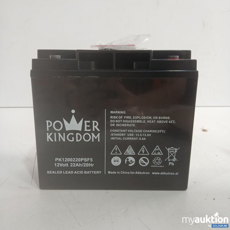 Artikel Nr. 992850 Artikel Nr. 992850: Power Kingdom Batterie PK1200220PSF5 12Volt 22Ah/20Hr