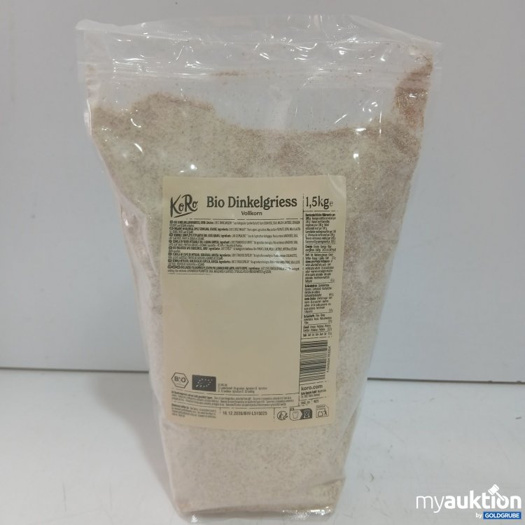 Artikel Nr. 467851 Artikel Nr. 467851: KoRo Bio Dinkelgriess Vollkorn 1,5 kg