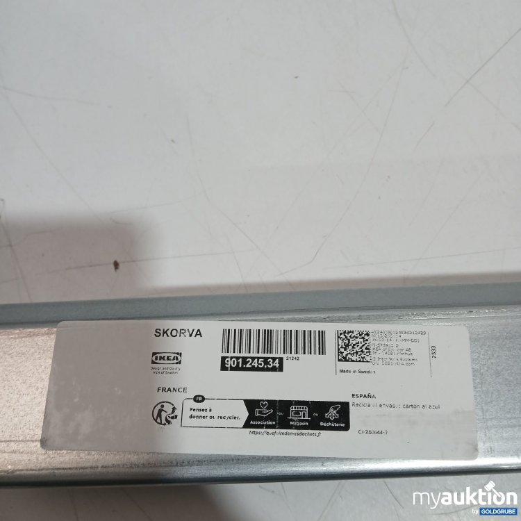 Artikel Nr. 478851: IKEA SKORVA Schienenverlängerung ausziehbar bis 203cm 
Art.Nr 901.245.34