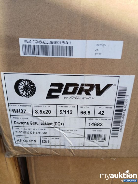 Artikel Nr. 524851: 2DRV Felge WH37 8,5x20 42