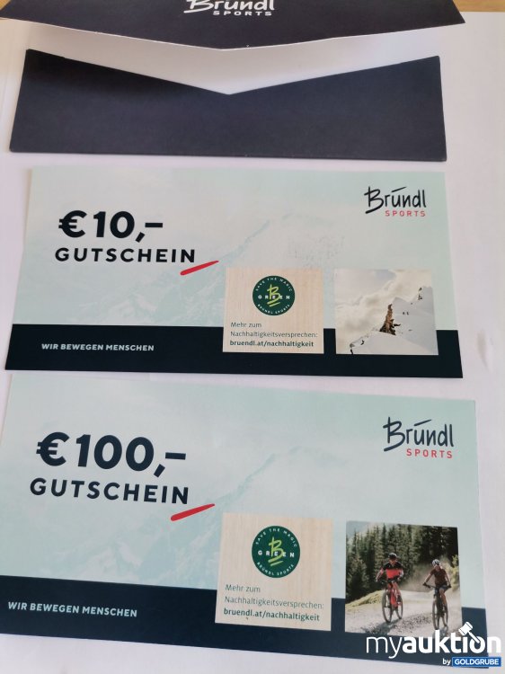 Artikel Nr. 845851: Bründl Sport Gutschein Wert 110 Euro 