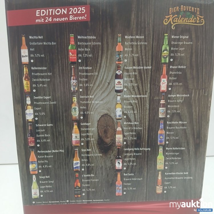 Artikel Nr. 921851: Bier Advents Kalender 24 Bier Spezialitäten 