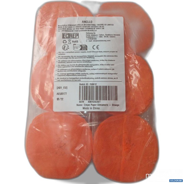 Artikel Nr. 930851 Artikel Nr. 930851: Crepe Paper Streamers Orange