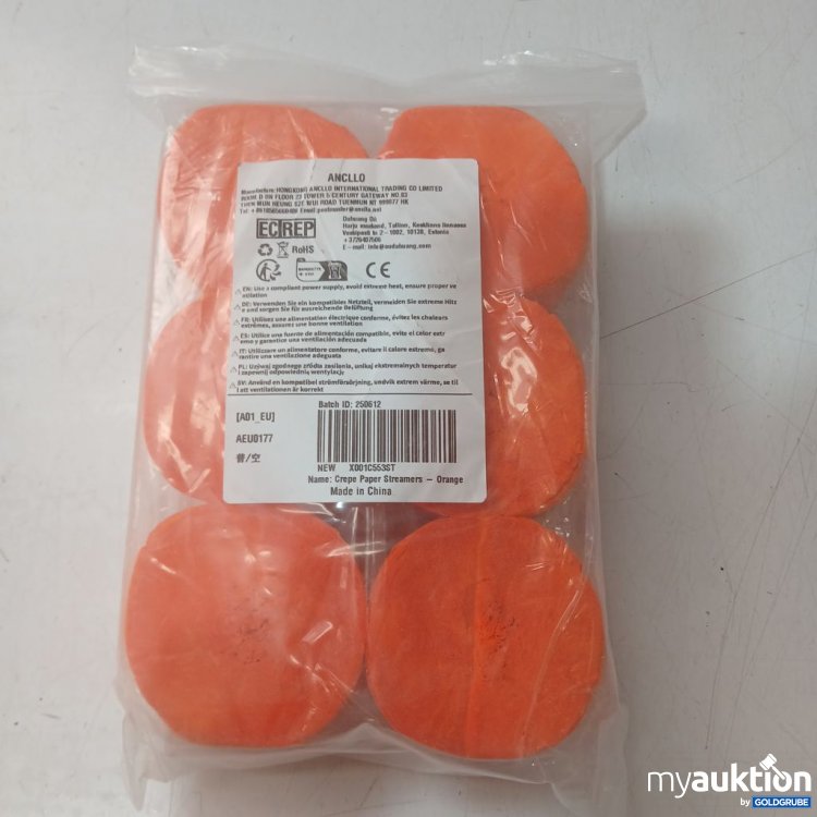 Artikel Nr. 930851 Artikel Nr. 930851: Crepe Paper Streamers Orange