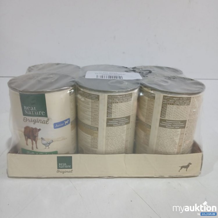 Artikel Nr. 973851 Artikel Nr. 973851: Real Nature Junior Kalb & Huhn, Ente, Kartoffel 6x400 g