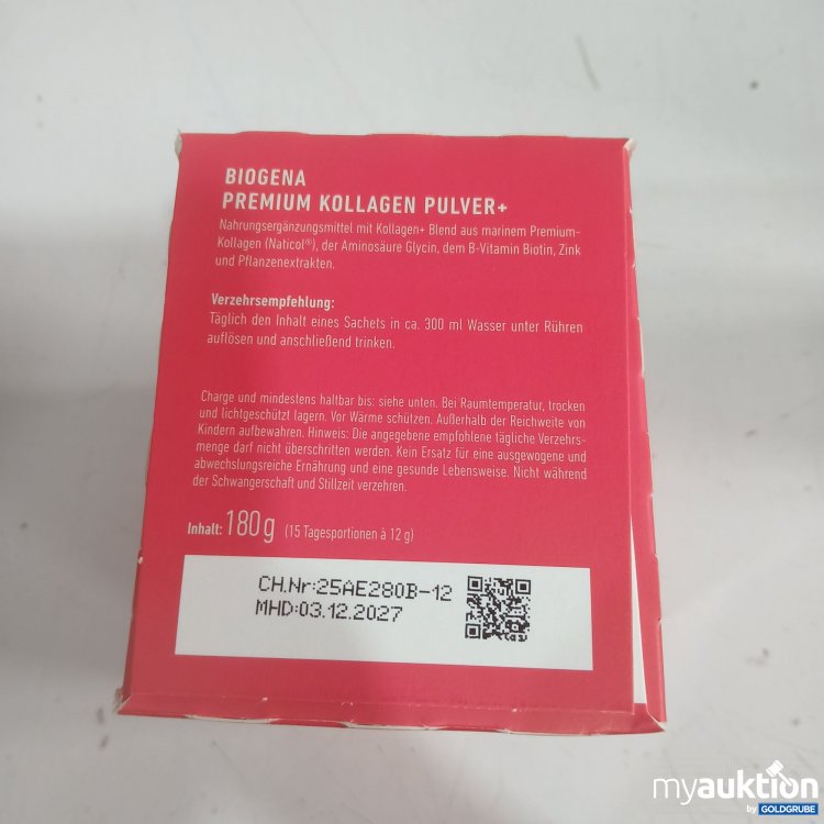 Artikel Nr. 979851 Artikel Nr. 979851: Biogena Premium Kollagen Pulver+ 15x12g