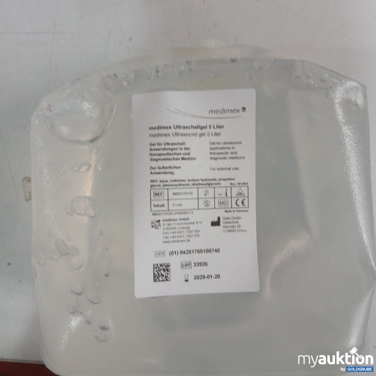 Artikel Nr. 991851 Artikel Nr. 991851: Medimex Ultraschallgel 5L