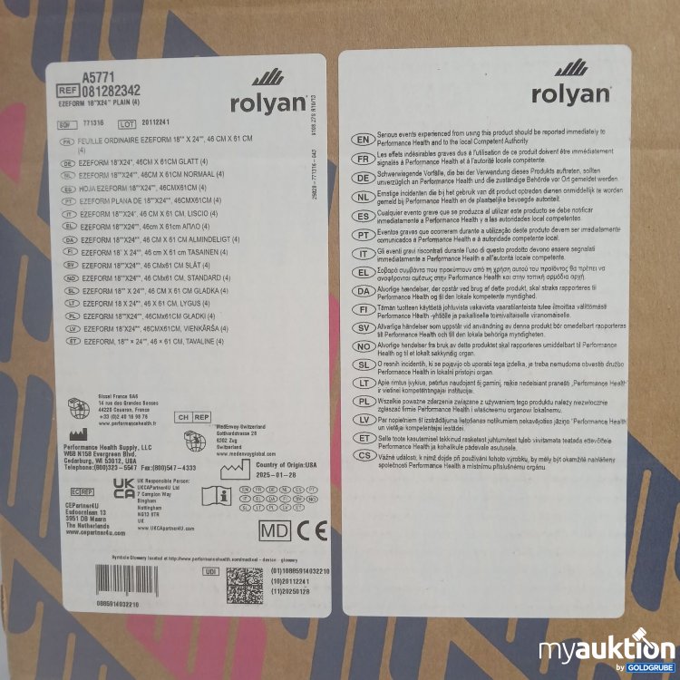 Artikel Nr. 464852 Artikel Nr. 464852: rolyan Ezeform 46cm x 61cm 4Stk