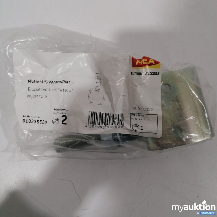 Artikel Nr. 898852: Mea Building Success Muffe H/S verstellbar 010335520