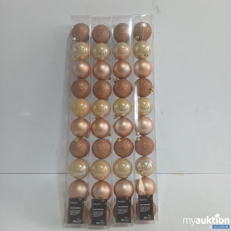 Artikel Nr. 939852: Decoris Shatterproof Weihnachtskugeln 4x 10x ø6cm 