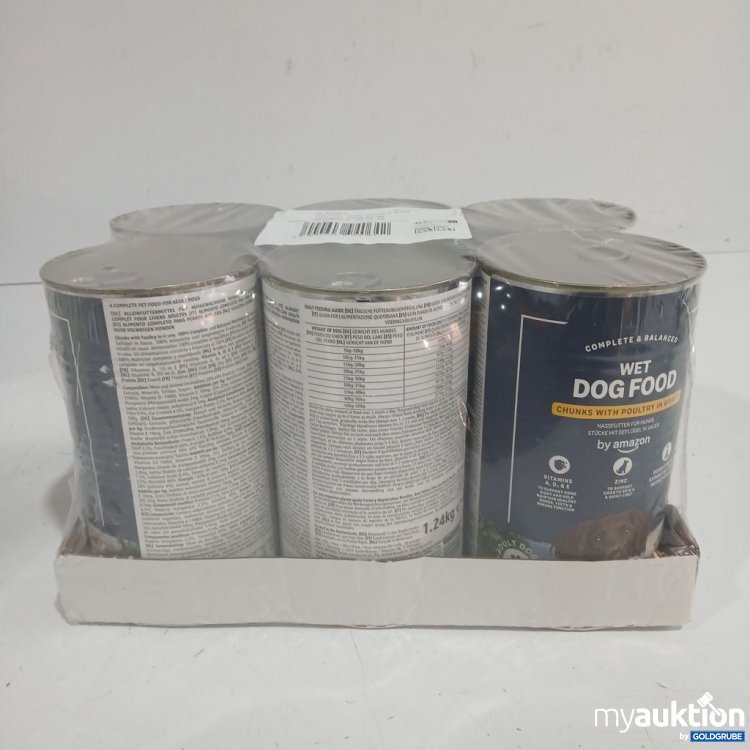 Artikel Nr. 973852 Artikel Nr. 973852: Amazon Wet Dog Food Chunks with Poultry in Gravy 6x1,24kg