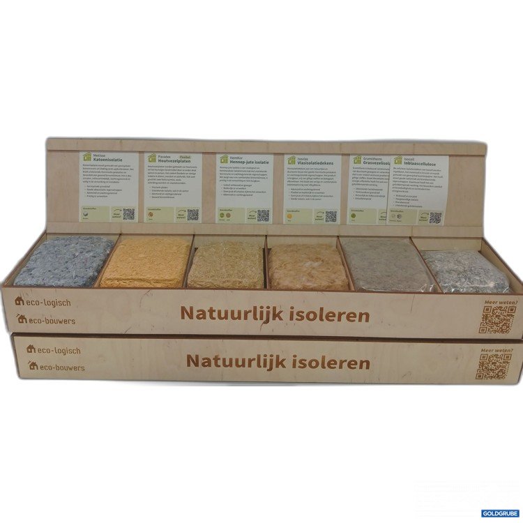 Artikel Nr. 980852 Artikel Nr. 980852: Natürlich Isolieren Ausstellungsstück mit verschiedenen Dämwollen 2x6stk