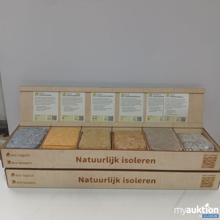 Artikel Nr. 980852 Artikel Nr. 980852: Natürlich Isolieren Ausstellungsstück mit verschiedenen Dämwollen 2x6stk