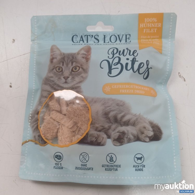 Artikel Nr. 996852 Artikel Nr. 996852: Cats Love Pure Bites Hühner filet Gefriergetrocknet 40g
