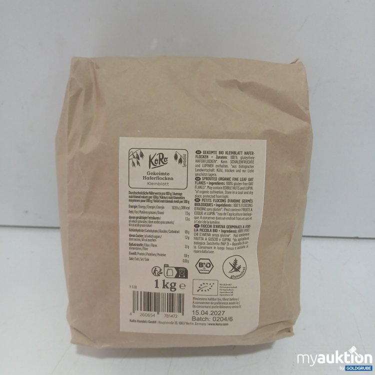 Artikel Nr. 467853 Artikel Nr. 467853: KoRo Gekeimte Haferflocken Kleinblatt 1 kg