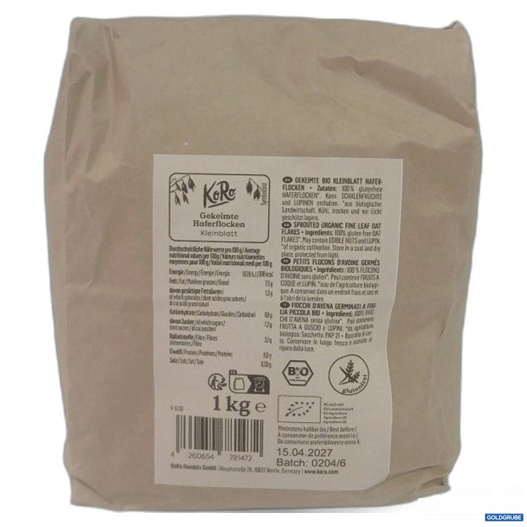 Artikel Nr. 467853: KoRo Gekeimte Haferflocken Kleinblatt 1 kg
