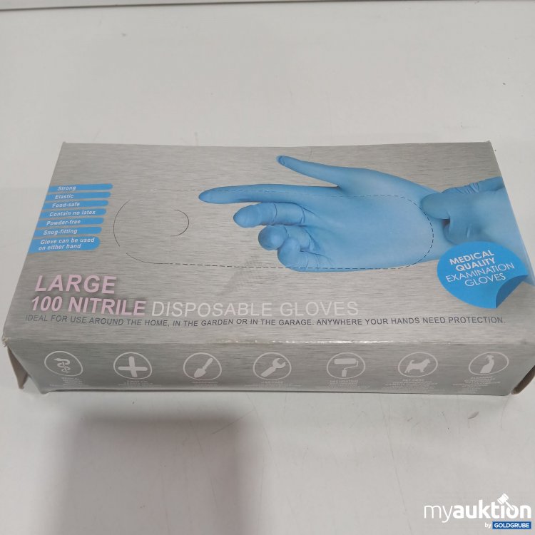 Artikel Nr. 818853 Artikel Nr. 818853: Large 100 Nitrile Disposable Gloves