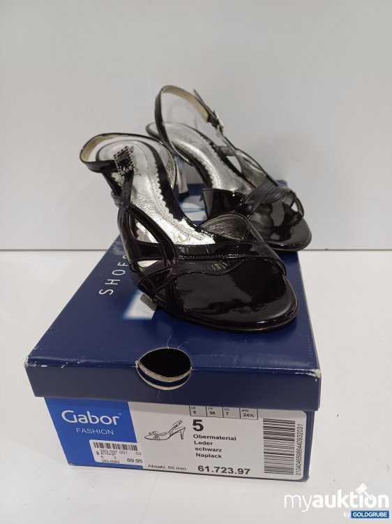 Artikel Nr. 878853: Gabor Lackleder-Sandaletten mit Fesselriemen