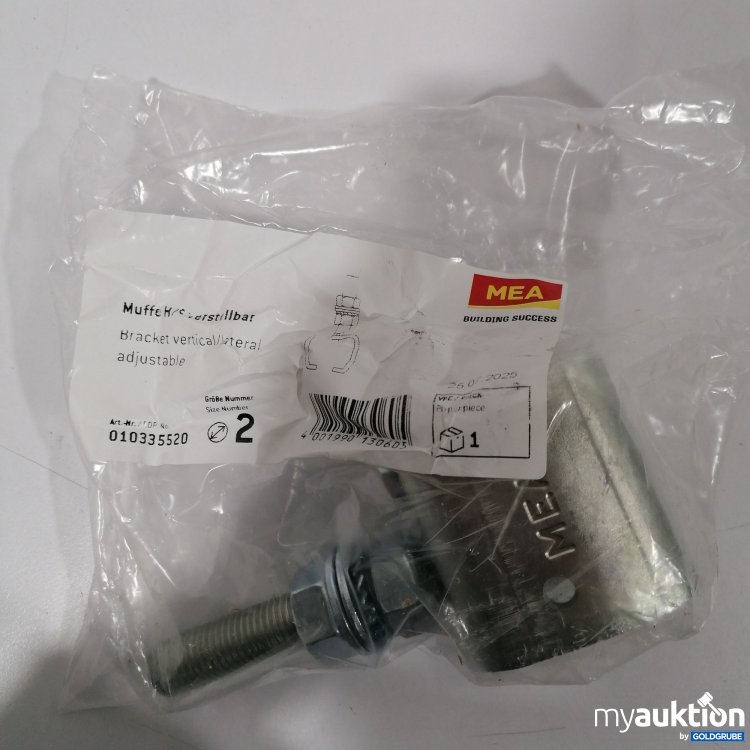 Artikel Nr. 898853: Mea Building Success Muffe H/S verstellbar 010335520