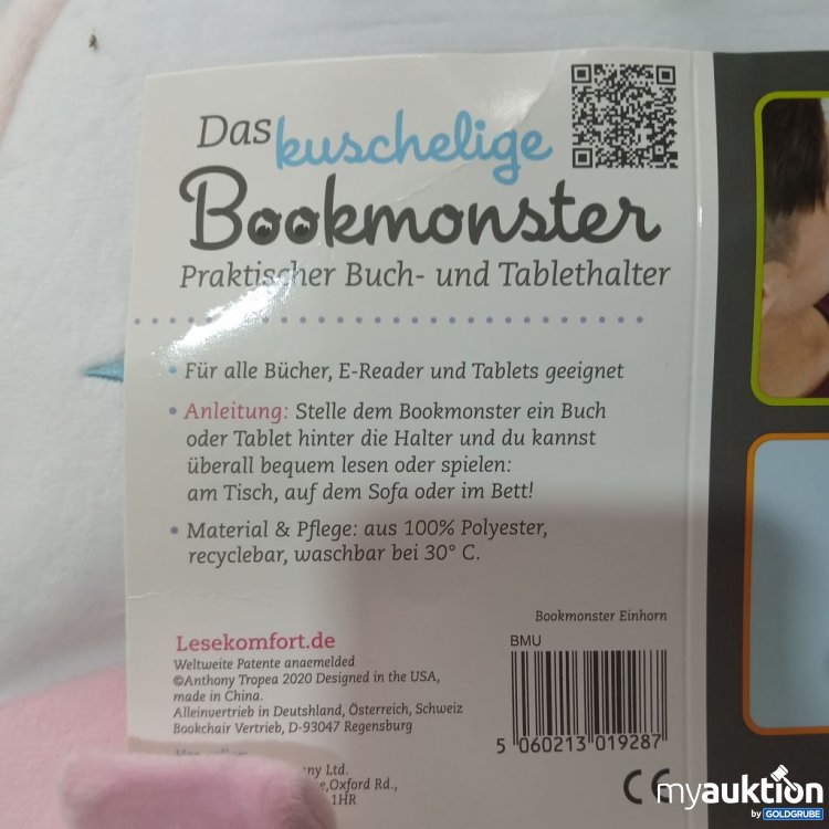 Artikel Nr. 930853: Das kuschelige Bookmonster Praktischer Buch- und Tablethalter