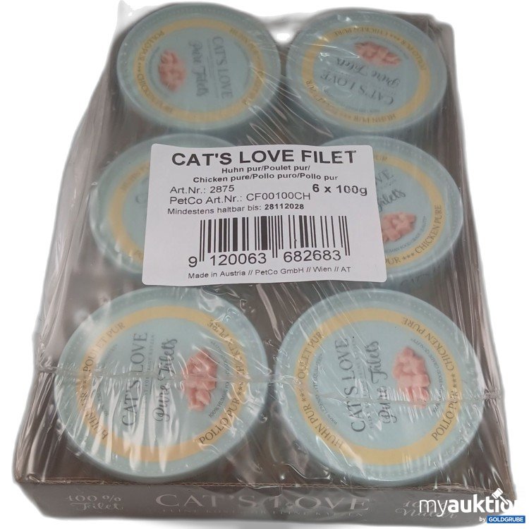 Artikel Nr. 996853: Cats love filet Huhn pur 6x100g 