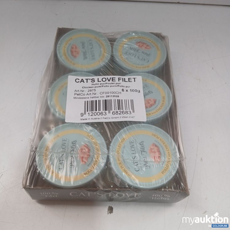Artikel Nr. 996853: Cats love filet Huhn pur 6x100g 
