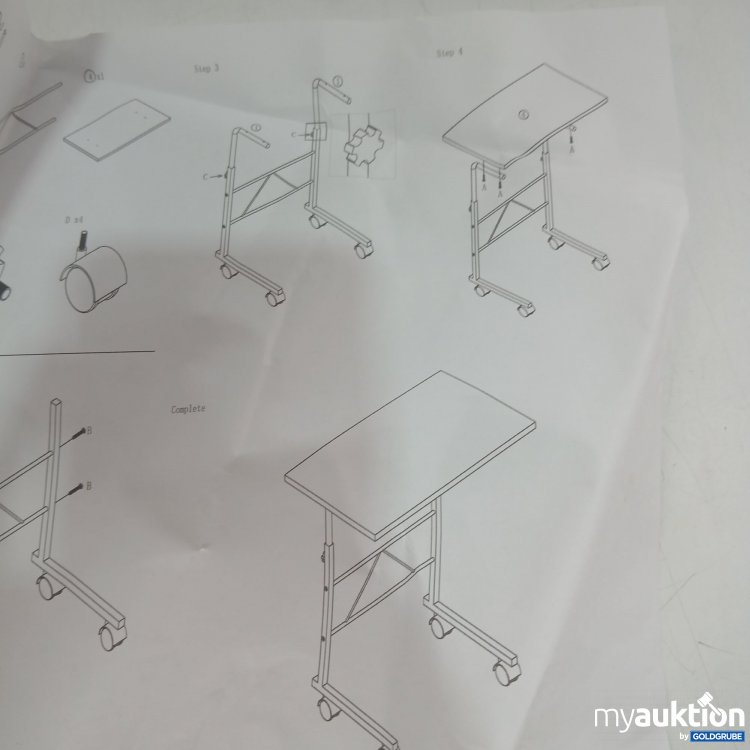 Artikel Nr. 444854: DESK Kleiner Tisch auf Rollen 