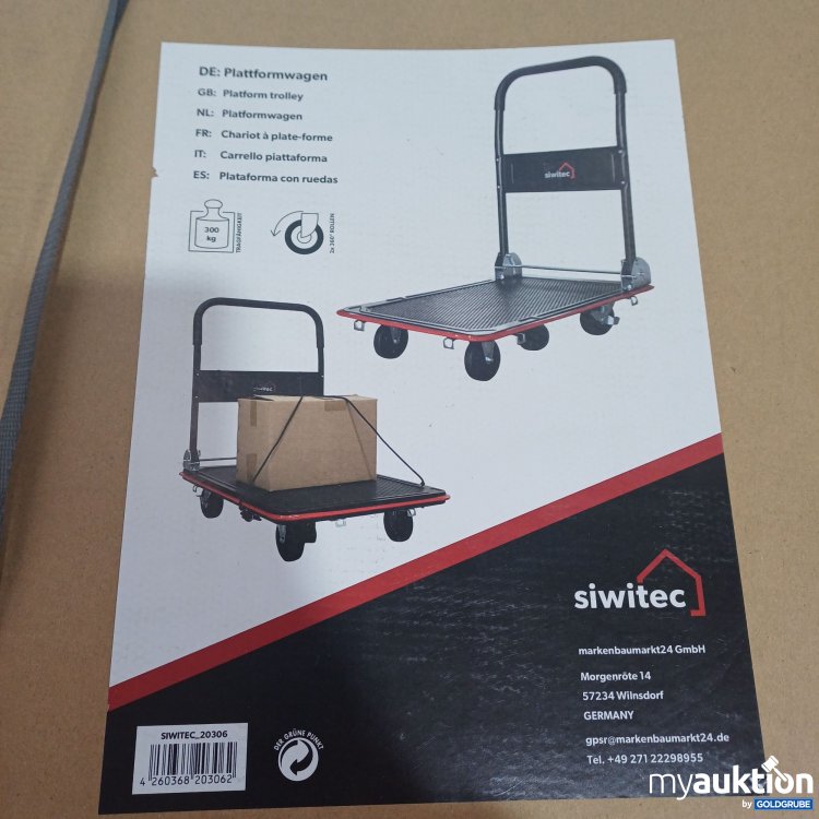 Artikel Nr. 523854 Artikel Nr. 523854: siwitec Plattformwagen