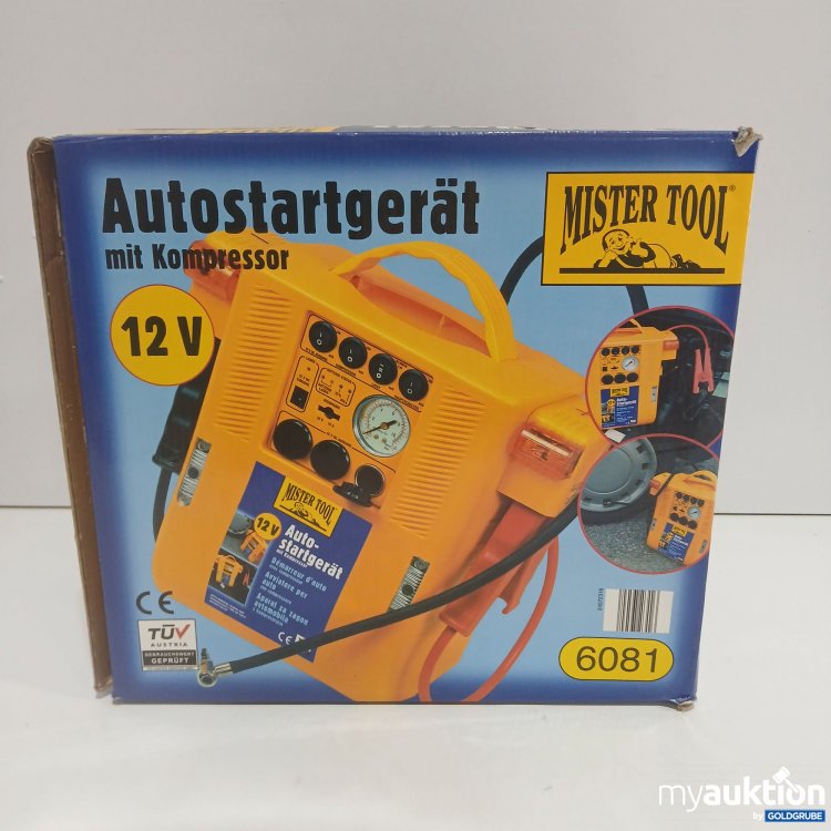 Artikel Nr. 813854 Artikel Nr. 813854: Mister Tool Autostartgerät mit Kompressor 6081 12V