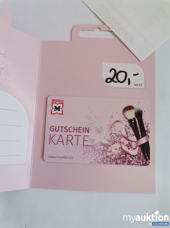 Artikel Nr. 845854 Artikel Nr. 845854: Müller Gutschein Wert 20 Euro