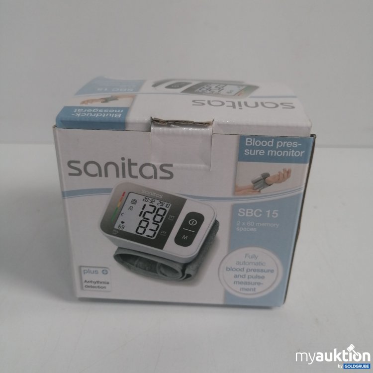 Artikel Nr. 855854 Artikel Nr. 855854: Sanitas Blood Pressure Monitor SBC 15
