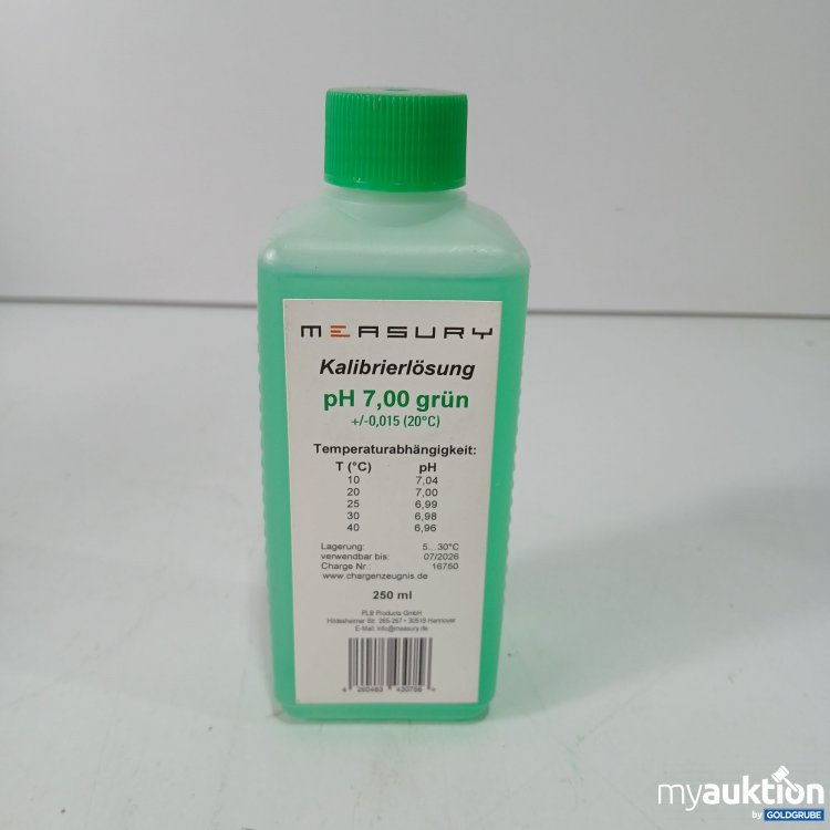 Artikel Nr. 797855 Artikel Nr. 797855: Measury Kalibrierlösung pH 7,00 grün 250ml