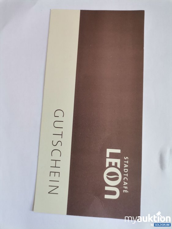 Artikel Nr. 845855: Stadt Café Leon Gutschein Wert 30 Euro 