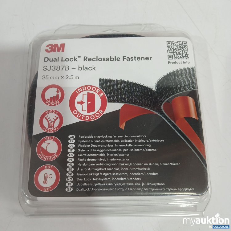 Artikel Nr. 858855 Artikel Nr. 858855: 3M Dual Lock Reclosable Festener SJ387B Black 25mmx2,5m