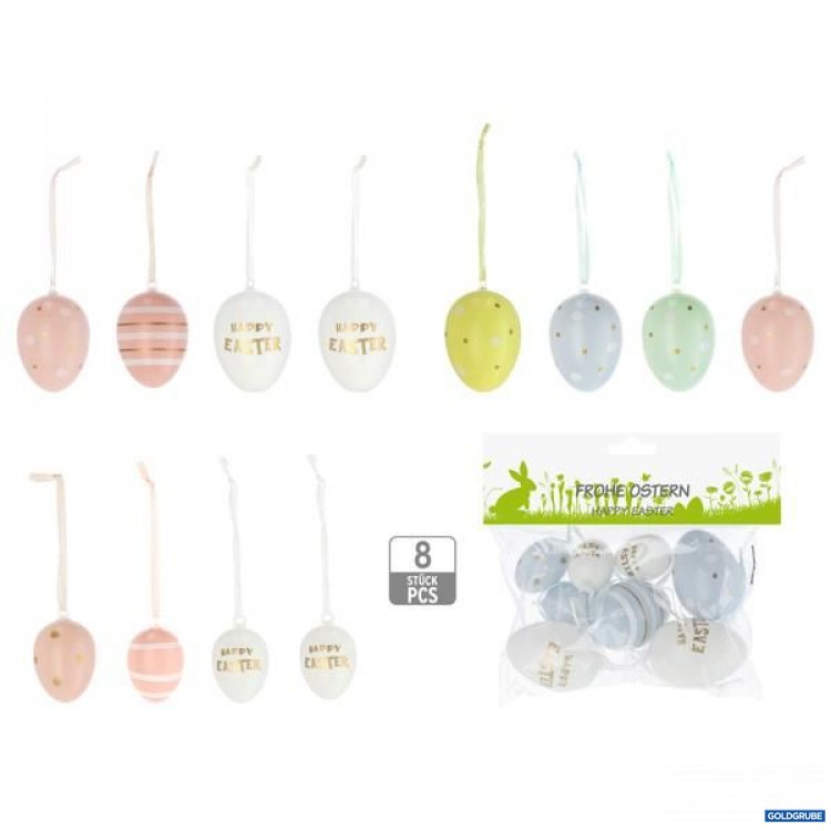 Artikel Nr. 922855: Ostereier, Mix, 8er Set, 4/s