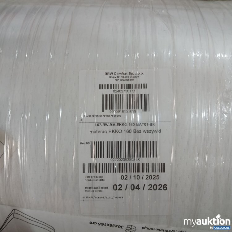 Artikel Nr. 980855 Artikel Nr. 980855: BRW Comfort Matratze Ekko 160 Bez produkt nummer: 24270247/04