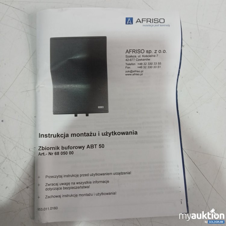 Artikel Nr. 466856 Artikel Nr. 466856: Afriso Zbiornik buforowy ABT 50