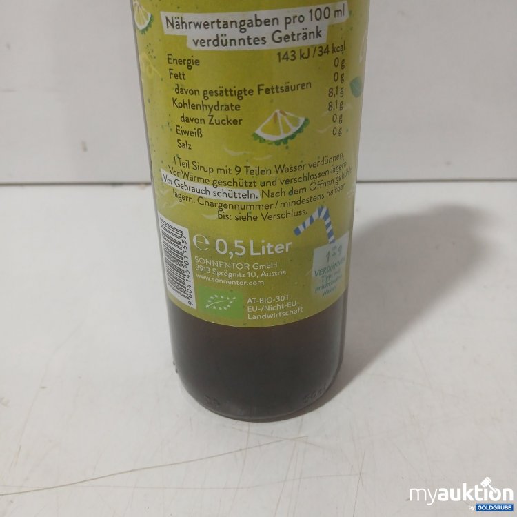 Artikel Nr. 471856: Sonnentor Bergamotte Bio-Sirup 0,5 L