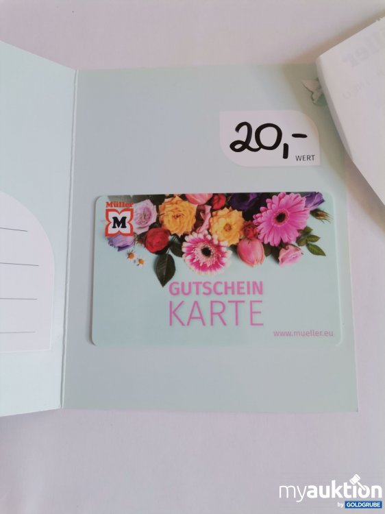 Artikel Nr. 845856 Artikel Nr. 845856: Müller Gutschein Wert 20 Euro