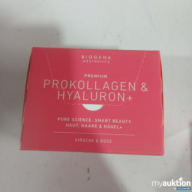 Artikel Nr. 979856 Artikel Nr. 979856: Biogena Premium Prokollagen & Hyaluron+ Kirsche & Rose 15x7,9g
