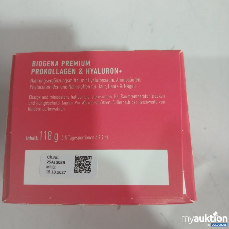 Artikel Nr. 979856 Artikel Nr. 979856: Biogena Premium Prokollagen & Hyaluron+ Kirsche & Rose 15x7,9g