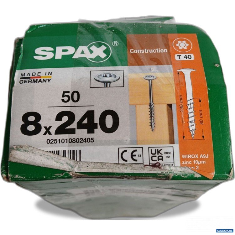 Artikel Nr. 990856 Artikel Nr. 990856: SPAX Holzschrauben 50stk. 240mm lang