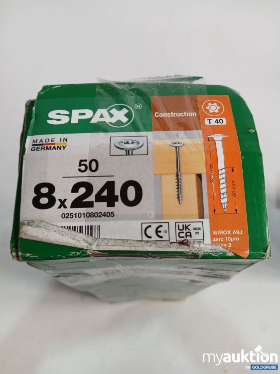 Artikel Nr. 990856 Artikel Nr. 990856: SPAX Holzschrauben 50stk. 240mm lang