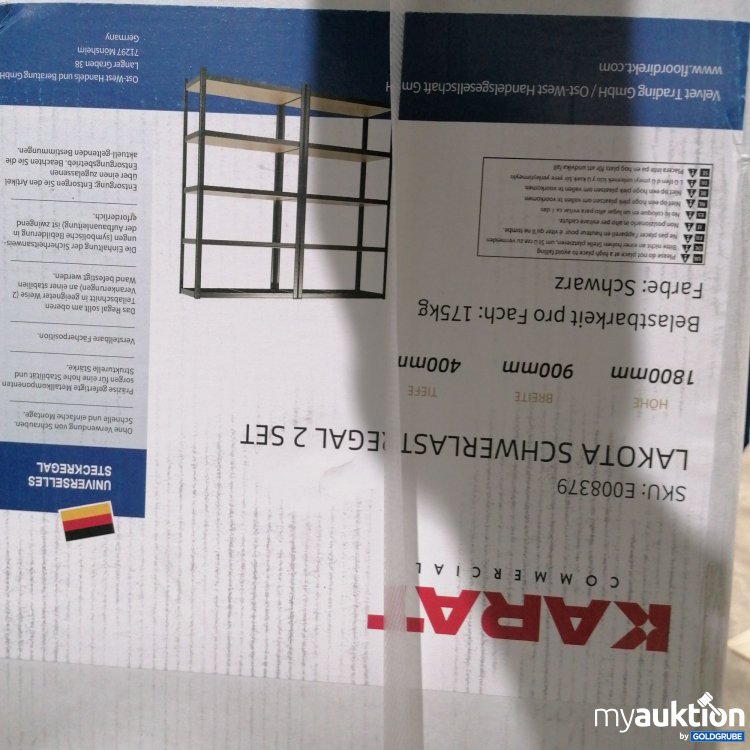 Artikel Nr. 441857: Karat Lakota Schwerlastregal 1800mmx900x400mm E008379 