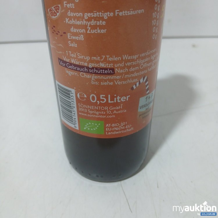 Artikel Nr. 471857: Sonnentor Orange Bitter Bio-Sirup 0,5 L